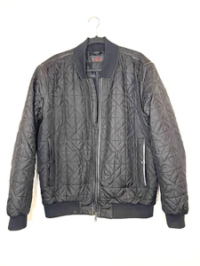 Men's Heavyweight Quilted Bomber Jacket Style Biker Warm (Sizes, XL) - Picture 1 of 4