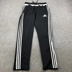 Adidas Sweatpants Boys XL Black White Straight Workout Gym Spell Out Y2K * - Picture 1 of 8