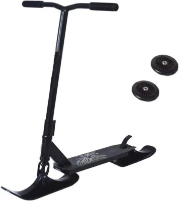2in1 Stunt Tretroller und Ski Scooter Schlitten Schneescooter Wintersport Schnee - Bild 1 von 3
