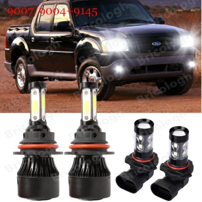 Combo de lâmpadas de neblina Hi/Lo para Ford Explorer Sport Trac 2001-2005 farol de LED - Imagem 1 de 4