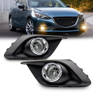 Fog Lights Driving Lamps Fit For 2014-2016 Mazda 3 With H11 12V 55W Halogen Bulb - Picture 1 of 8