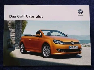 VW Golf 6 Cabrio Cabriolet Prospekt 9.2015 - Picture 1 of 6