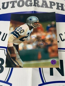 Mel Renfro Dallas Cowboys Signed 8x10 Photo HOF Inscription #1 NB COA - Picture 1 of 1