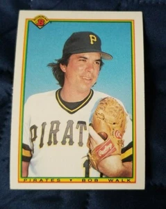1990 Bowman Pittsburgh Pirates Baseball Card #163 Bob Walk - Picture 1 of 2