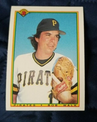 1990 Bowman Pittsburgh Pirates Baseball Card #163 Bob Walk - Image 1 of 2