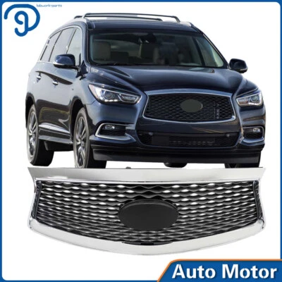 Front Bumper Upper Grille For Infiniti QX60 2016-2019 2020 With Camera Option Foto 1 de 4