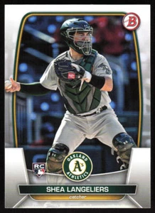 Shea Langeliers 2023 Bowman #3 Oakland Athletics Rookie Baseball Card - Picture 1 of 2