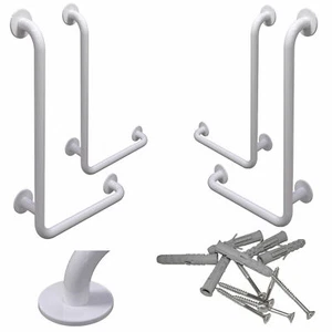 Winkelgriff zur Montage links/rechts mit Abdeckrosetten Haltegriff DN32 - Bild 1 von 21