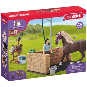 Schleich Washing Area Playset 42438 with Horse Club Emily and Luna for Ages 5-12 - Picture 1 of 8
