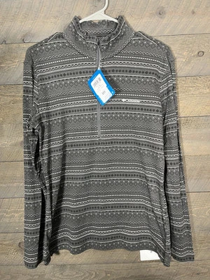 Nuevo con etiquetas Columbia Mujer Drifting Snow 1/2 Cremallera Grande Gris Foto 1 de 4