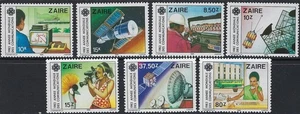 Zaire - MNH World Communications Year Scott 1139-1145........ ..53P......H-902 - Picture 1 of 1