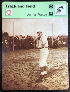 Jim Thorpe 1979 Sportscaster Card #44-15 CANTON BULLDOGS OLYMPIC CHAMPION - Bild 1 von 1