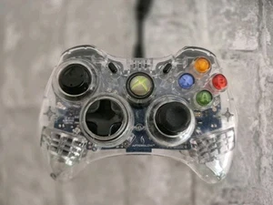 Clear Microsoft XBOX 360 AX.1 Afterglow Wired Controller Model PL-3602  - Picture 1 of 4