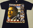 Rare Men's Large 2008 Barack Obama X MLK Dual Side Huge Graphic Campaign T Shirt