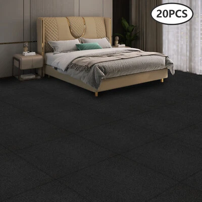 Alfombra autoadhesiva de 20 piezas de azulejos para pelar y pegar alfombrilla antideslizante de 20 pulgadas Foto 1 de 4