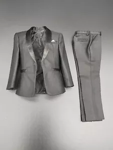 Modelo de traje y pantalones negros agente masculino escala 1/6 para cuerpo estrecho de 12 - Imagen 1 de 3