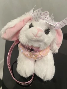 Poochie & Co. White Bunny Sequence Zipper Purse - Picture 1 of 5