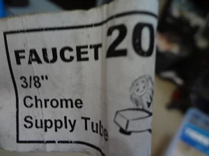 WATTS Faucet 20" 3/8" Chrome Supply Tube 877003RP 0141290 - Picture 1 of 3