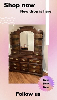 Solid Wood mirror Dresser - Image 1 of 2