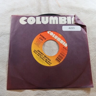Johnny Mathis Love Won'T Let Me Wait   Record Album Vinyl LP - Image 1 of 2