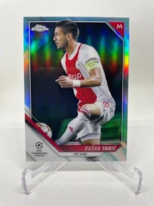 2021-22 Topps cromo UEFA #148 refractor Dusan Tadic Aqua /199 - AFC Ajax - Imagen 1 de 2