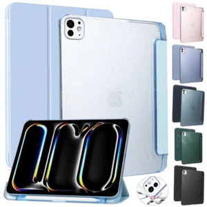For Apple iPad Pro 11 13 Air 13 11 M3 2025 Smart Case Stand Tablet Cover Book - Picture 1 of 66