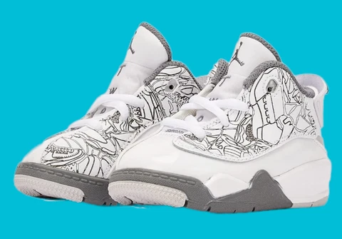 NIKE Air Jordan Dub Zero Retro Shoes Sneakers DV1358-107 Boys Toddler Size 5C Cover