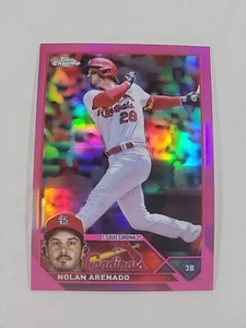 2023 Topps Chrome Pink Refractors #115 Nolan Arenado - Picture 1 of 2