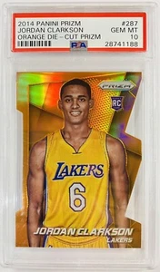 2014-15 Jordan Clarkson RC Panini Prizm ORANGE Die Cut /139 PSA 10 - Picture 1 of 6