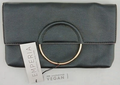 Cartera sin asas Emperia de cuero vegano, cierre magnético, interior estampado animal nueva con etiquetas Foto 1 de 4