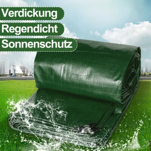PVC LKW Abdeckplane Schutzplane 200g/m² Gewebeplane mit Ösen wasserdicht Grün - Bild 1 von 22