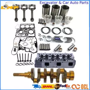 for Kubota D950 Overhaul Rebuild Kit-Crankshaft/Conrod/Cylinder Head/Piston Kit - Picture 1 of 12