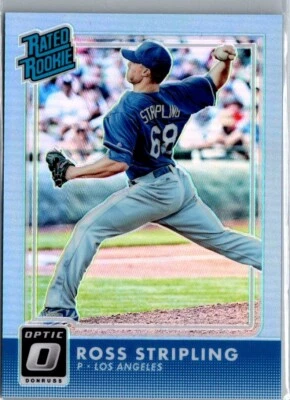 2016 Donruss Optic Rated Rookies Carolina Blue /50 Ross Stripling #55 Rookie RC - Image 1 of 2