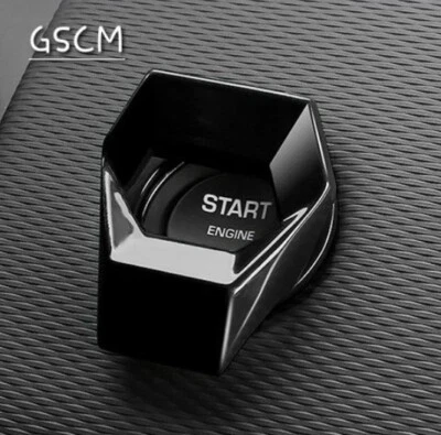 Universal Metal Car Engine Start Stop Push Button Black Cover self adhesive - Image 1 of 4