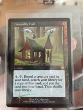 MTG Magic Assembly Hall Foil Holo Mercadian Masques 286/350 Rare Artifact PSA NM