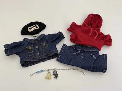 Webkinz Charm Pulsera Perro Gorila y Ropa Tipo Sombrero Denim Conjunto y Sudadera con Capucha  Foto 1 de 4