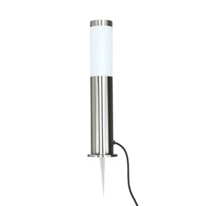 Pollerleuchte Erdspieß Kabel IP44 GU10 45 cm Modern Edelstahl Stehlampe außen - Bild 1 von 8