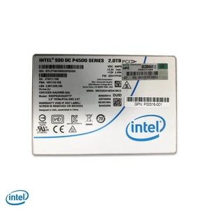 Custom Order 2TB NVMe SSDPE2KX020T7 Intel U.2 2.5 in Enterprise Drive DC P4500 - Afbeelding 1 van 1