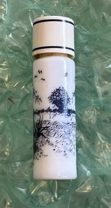 Bonita botella de perfume de vidrio azul blanco Tuvache Reverie 1/3 fl oz, solo botella vacía - Imagen 1 de 8