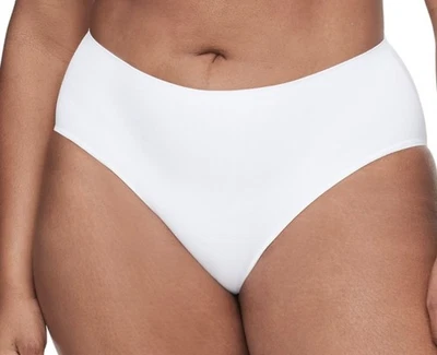 WARNERS Smooth It Over White Modern Hi Cut Panty Womens S 5 M 6 L 7 XL 8 2XL 9 - Image 1 of 4