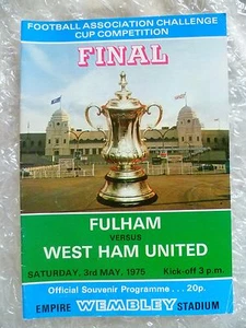 1975 FA Cup FINAL FULHAM v WEST HAM UNITED, 3rd May - Picture 1 of 6