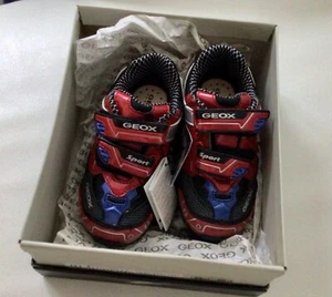 Geox Sport Sneakers B Fighter Red Royal Blue size US 7 UK 6 toddler Baby NEW! - Picture 1 of 5