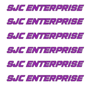 SJC ENTERPRISE    ( 6 )   Piece    Decal   DIE-CUT   Set   NEW - Picture 1 of 12