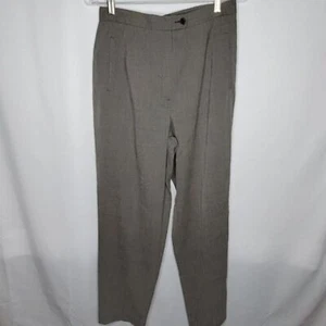 Bay Studio Hose Damen 10 Karriere Flatfront High Waist Hose grau schwarz 10 - Bild 1 von 6