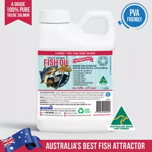 Tassie Salmon Fish Oil Best Fishing Attractant & Burley Mixer 1L - 40 Mixes - Picture 1 of 13