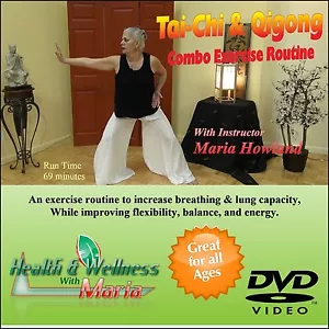 Tai-Chi & Qigong Combo DVD, Increase Breathing, & Flexibility, Great for Seniors - Picture 1 of 9