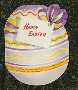 Vintage PARAMOUNT OSTEREI-Karte HEBEKLAPPE - ANTHROPOMORPHE ENTE IM HUT - Bild 1 von 5