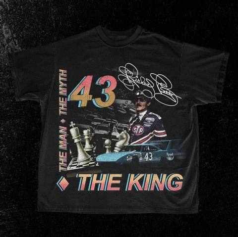 Vintage The King - Richard Petty Nascar Gift Men Women T-Shirt S-3XL Cover