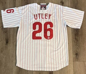 Chase Utley Signed Philadelphia Phillies Jersey JSA Size XL - Picture 1 of 3