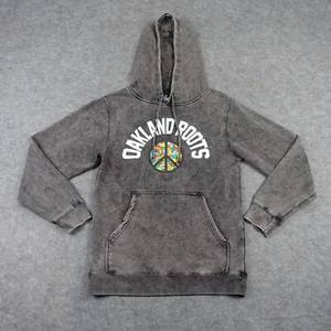 Felpa Oakland Roots uomo piccola grigia con cappuccio pullover calcio USL Oaklandish S - Foto 1 di 12